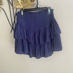 Mustard Seed Navy Tiered Skirt